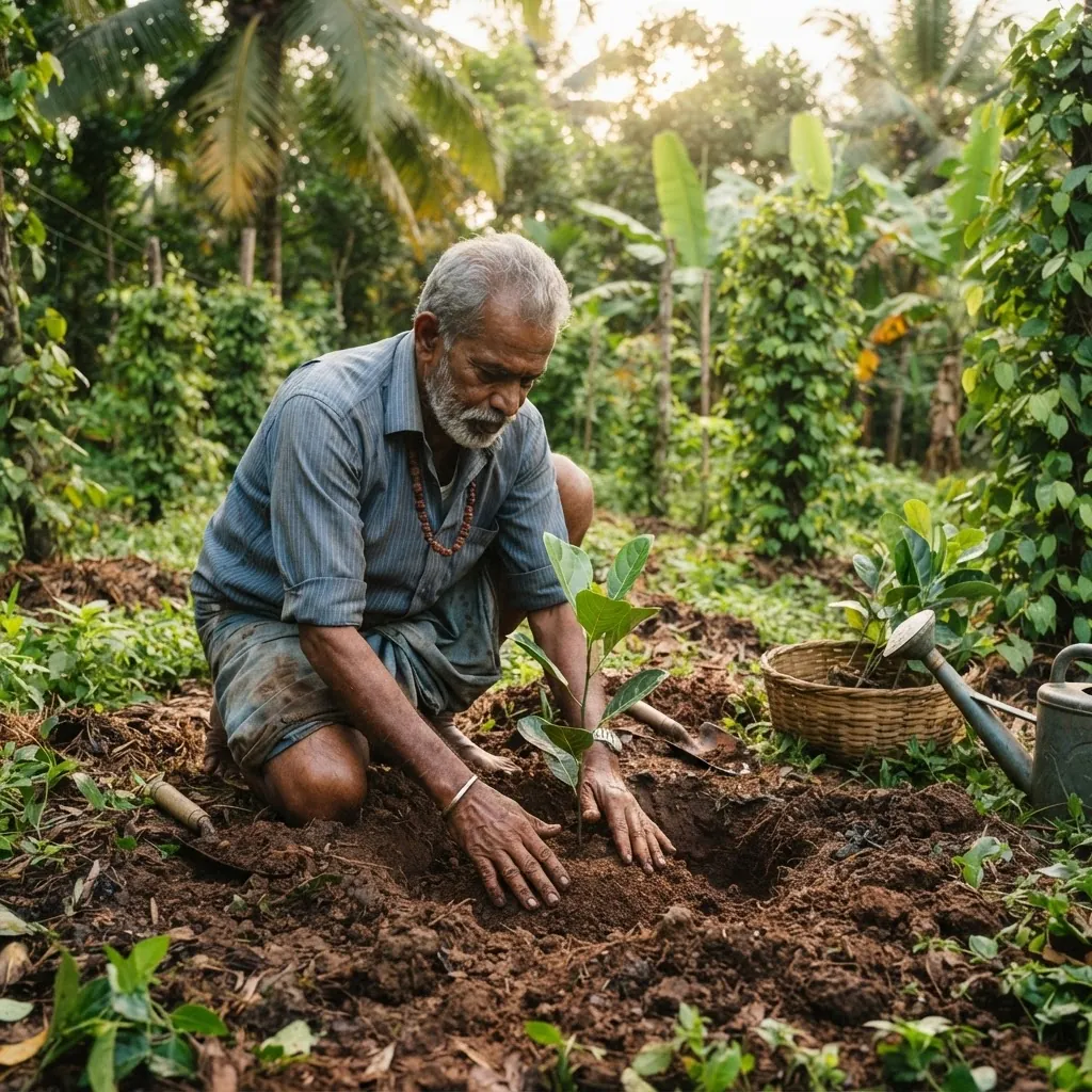 Soil preparation and dolomite application