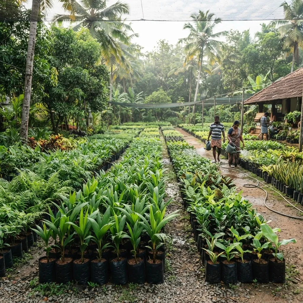 Optimal fruit tree spacing in plantation